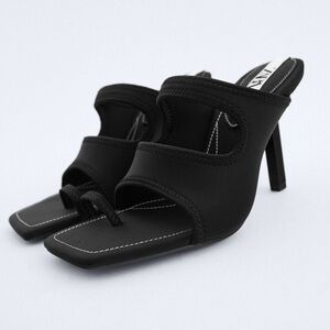 ZARA Heeled Neoprene Sandals